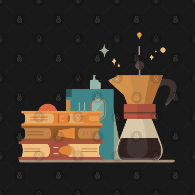 Paperbacks and Pour Over books coffee by SR8891