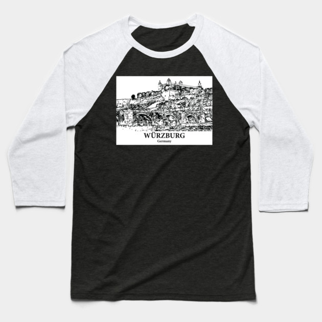 Würzburg - Germany Baseball T-Shirt by Lakeric