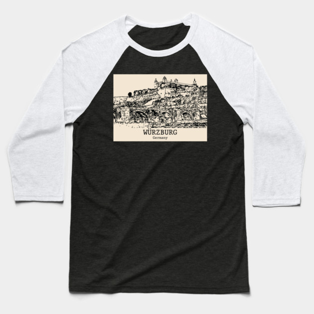Würzburg - Germany Baseball T-Shirt by Lakeric