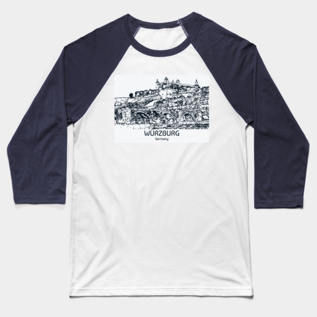 Würzburg - Germany Baseball T-Shirt by Lakeric