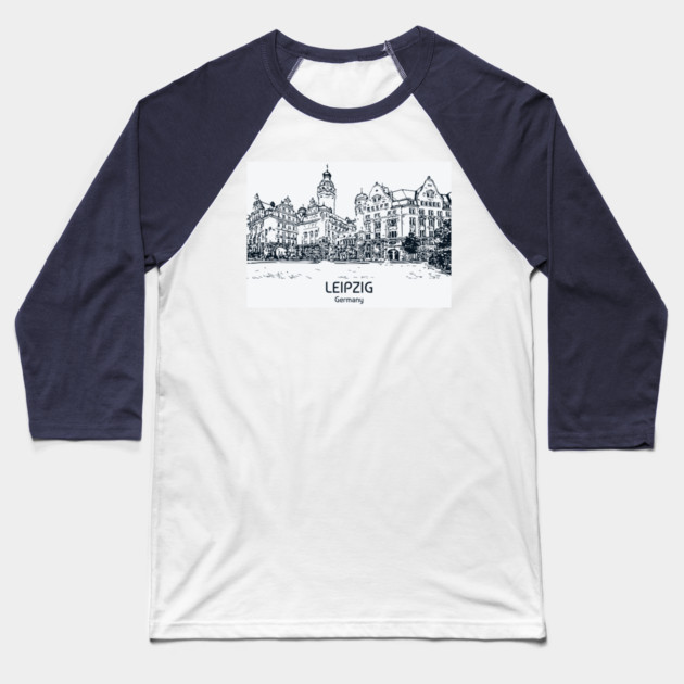 Leipzig - Germany Baseball T-Shirt by Lakeric