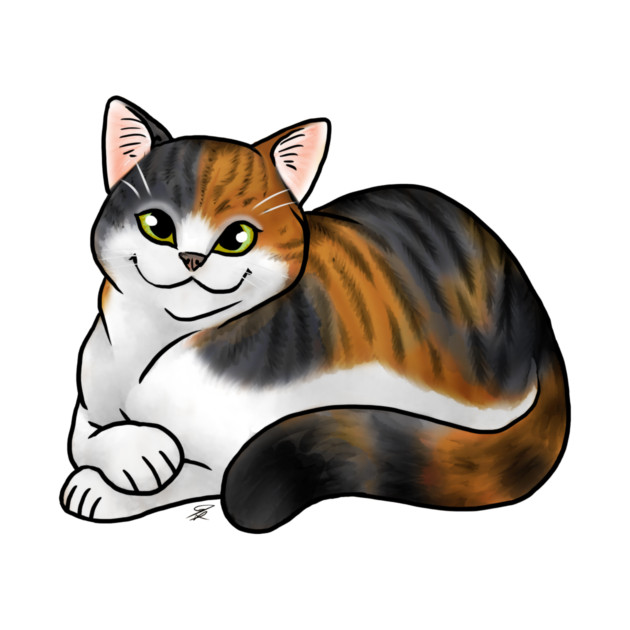 Cat - Scottish Straight Shorthair - Calico by Jen's Dogs Custom Gifts and Designs