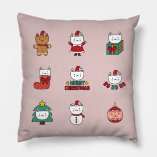 Christmas Cat Series - Festive Feline Transformations Pillow