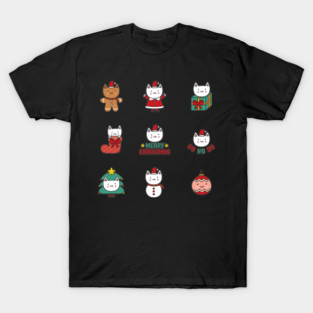 Christmas Cat Series - Festive Feline Transformations T-Shirt