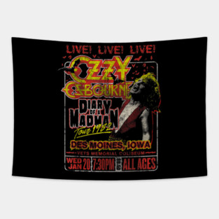 Ozzy Osbourne Rock Legend Tapestry