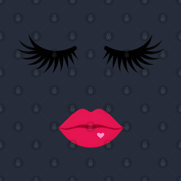 Minimalist Eyelash & Lips Face by norhando