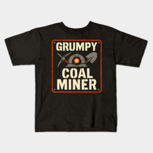 Grumpy Coal Miner Kids T-Shirt
