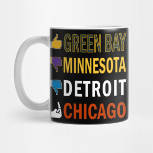 Green Bay Pro Football Funny North Rivals - torin davenport #122 Mug