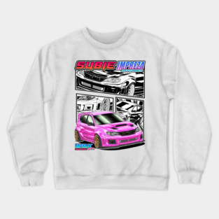 Subie WRX Hatchback – JDM Comic Style Crewneck Sweatshirt
