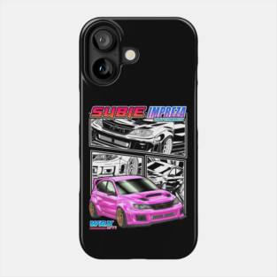 Subie WRX Hatchback – JDM Comic Style Phone Case