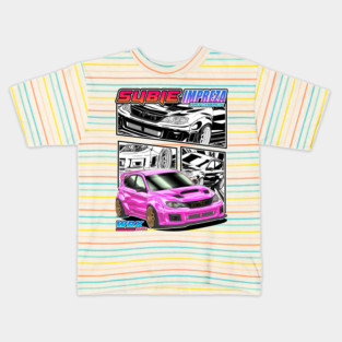 Subie WRX Hatchback – JDM Comic Style Kids T-Shirt