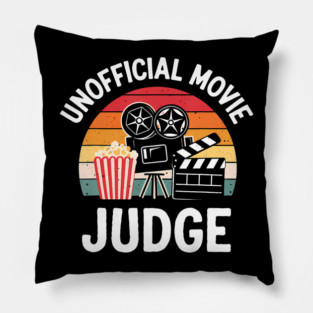 Movie Judge Unpaid Movie Critic Film Review Pillow