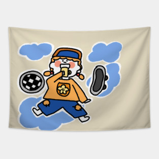 Bizarre Blob Kids Tapestry