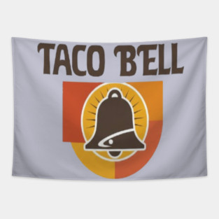 Vintage Retro Taco Bell Bell Logo (or) Distressed Bell Logo Taco Bell Tapestry