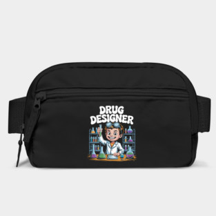 Drug Designer – Retro Mad Scientist Kid in Chemistry Lab Bag