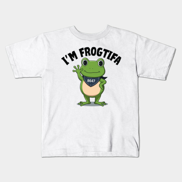 Portland-Frog Kids T-Shirt by Creatifly Graphic Tees