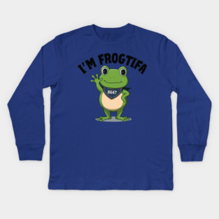 Portland-Frog Kids Long Sleeve T-Shirt
