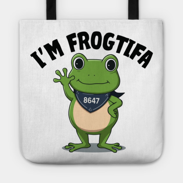 Portland-Frog Tote by Creatifly Graphic Tees