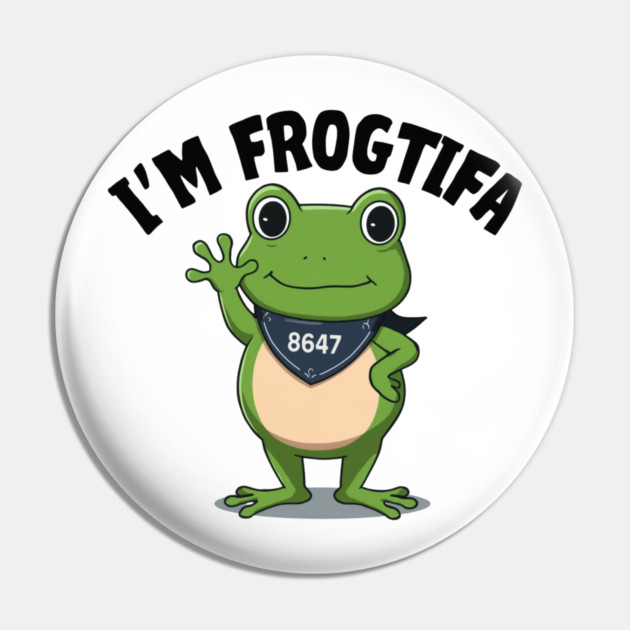 Portland-Frog Pin by Creatifly Graphic Tees