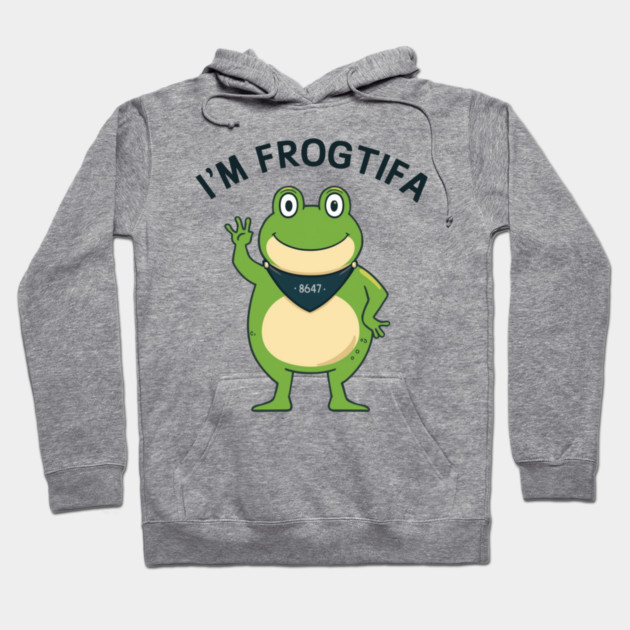 Portland-Frog Hoodie by Creatifly Graphic Tees