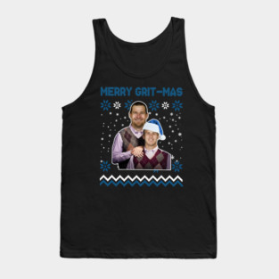 Dan Campbell & Jared Goff Step Brothers Merry Grit-Mas Detroit Football Ugly Tank Top
