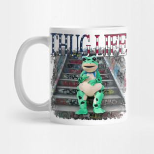 Thug Life Frog Funny Urban Street Meme For Cool And Playful Style Mug