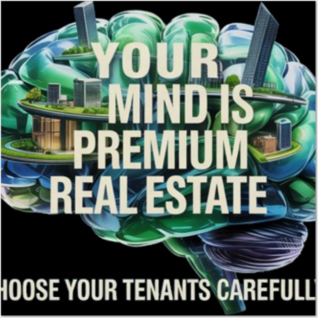 Your Mind is Premium Real Estate Wall Art by MotiVVaTTi