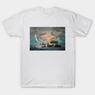 Arctic Exploration By François Musin - HMS Resolute, Sir John Franklin Nautical History T-Shirt