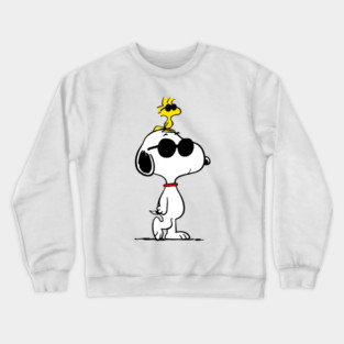 Cool Snoopy with Woodstock Crewneck Sweatshirt