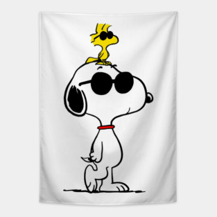 Cool Snoopy with Woodstock Tapestry