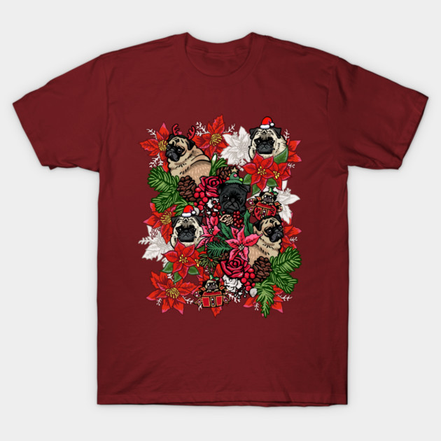 Because Xmas Pug T-Shirt by huebucket