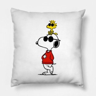 Cool Snoopy with Woodstock Pillow