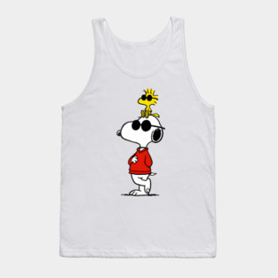 Cool Snoopy with Woodstock Tank Top