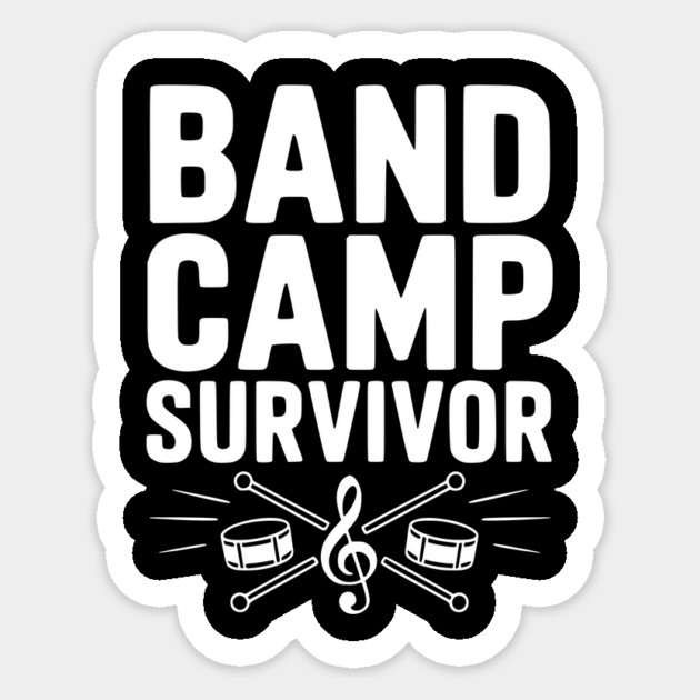 Band Camp Survivor Sticker by Frank Ring