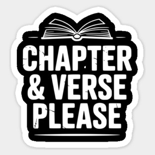Chapter & Verse Please Sticker