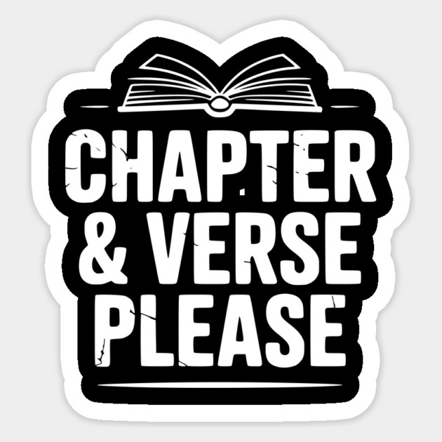 Chapter & Verse Please Sticker by Frank Ring