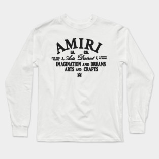 AMIRI Imagination & Dreams Vintage Typography Patch Long Sleeve T-Shirt