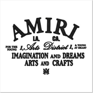 AMIRI Imagination & Dreams Vintage Typography Patch Posters and Art
