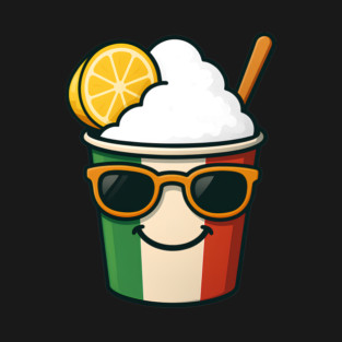 Cool Italian Ice Lemon Cup – Cute Summer Italy Pride Design T-Shirt