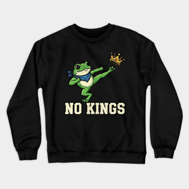 No Kings Portland Frog Protest Crewneck Sweatshirt by ArtistTee ⭐⭐⭐⭐⭐