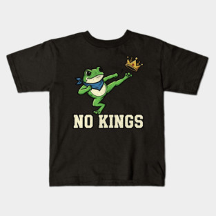 No Kings Portland Frog Protest Kids T-Shirt