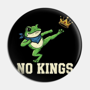 No Kings Portland Frog Protest Pin