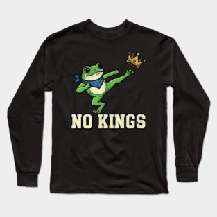 No Kings Portland Frog Protest Long Sleeve T-Shirt