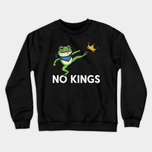 No-Kings–Funny-Frog-Protest-Portland-Activist Crewneck Sweatshirt