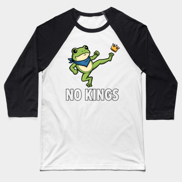 No-Kings-Portland-Frog Baseball T-Shirt by ArtistTee ⭐⭐⭐⭐⭐