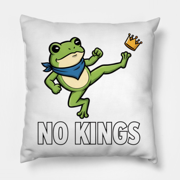 No-Kings-Portland-Frog Pillow by ArtistTee ⭐⭐⭐⭐⭐
