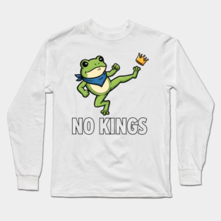 No-Kings-Portland-Frog Long Sleeve T-Shirt