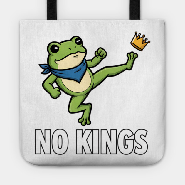 No-Kings-Portland-Frog Tote by ArtistTee ⭐⭐⭐⭐⭐