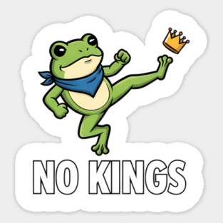 No-Kings-Portland-Frog Sticker