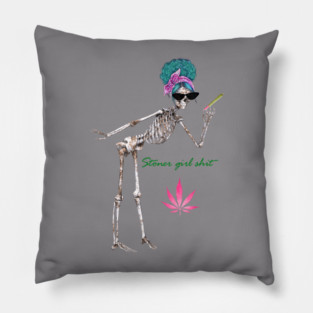 Stoner Girl Shit Pillow